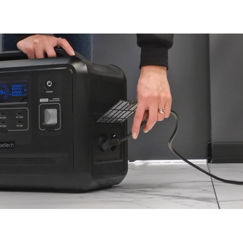 Зарядна станція  Choetech 1200W Type-C/USB/DC/AC black - фото №2